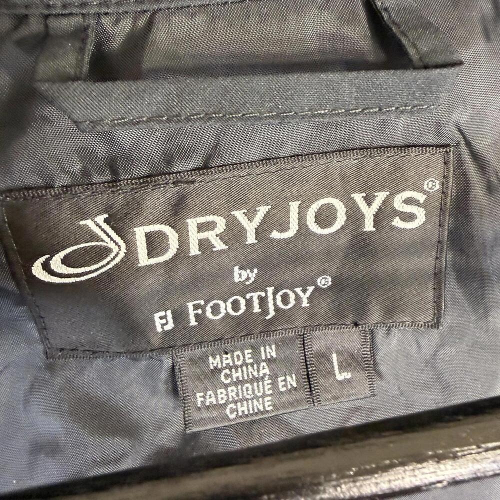FootJoy DryJoys Golf Jacket Mens Large Khaki Full Zip Waterproof Windproof FJ - Picture 4 of 10